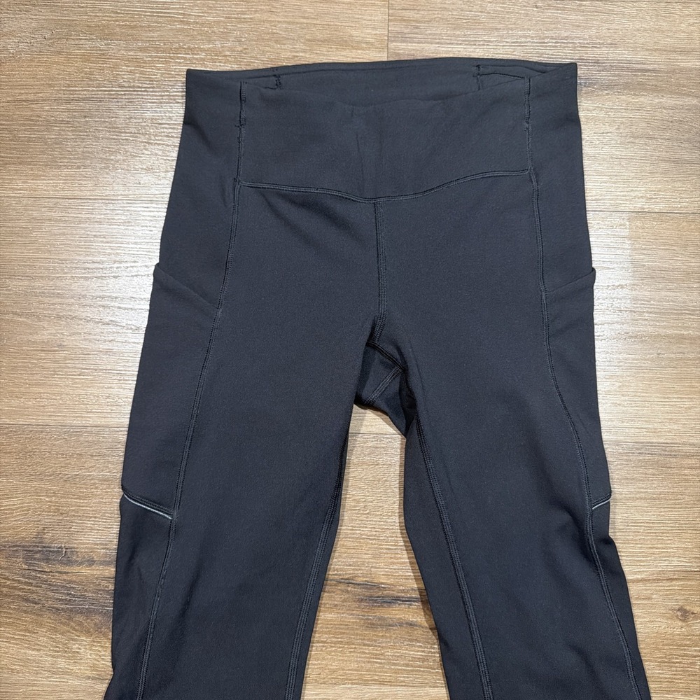 Lululemon Size 4 Speed Up Tight 28" Luxtreme Black‎ Leggings Pockets W5AVDS - Picture 3 of 10
